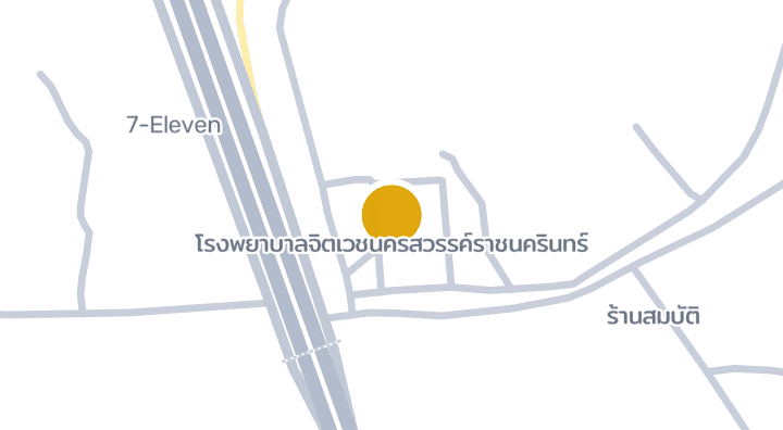 แผนที่แสดงโรงพยาบาลจิตเวชนครสวรรค์ราชนครินทร์