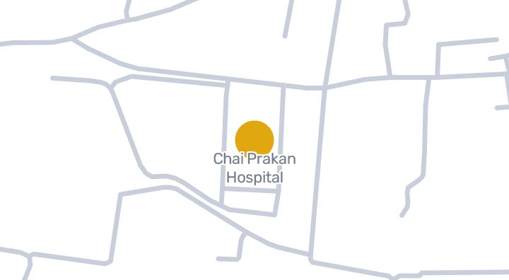 แผนที่แสดงโรงพยาบาลไชยปราการ