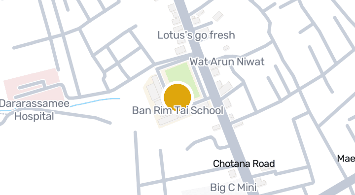 Map showing Ban Rim Tai School