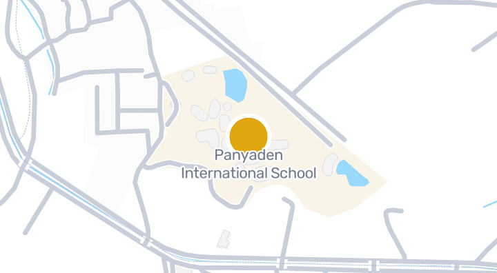Map showing Panyaden International School