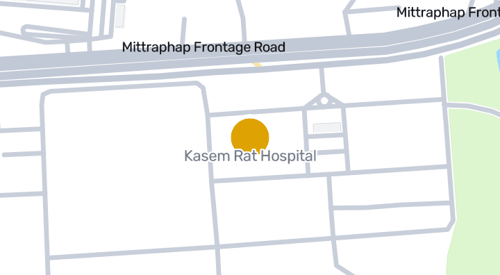 Map showing Kasem Rat Hospital