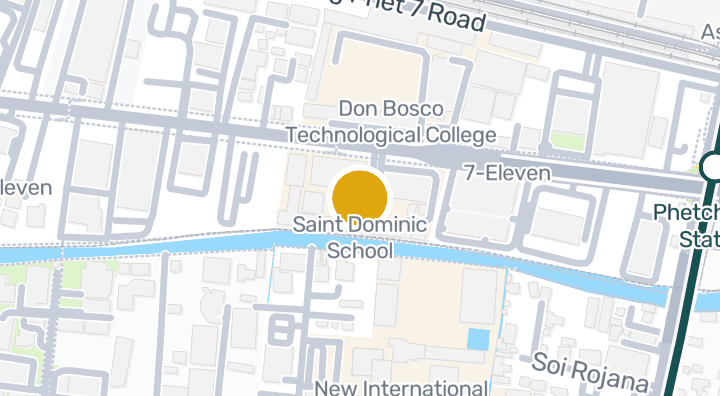 Map showing Saint Dominic School