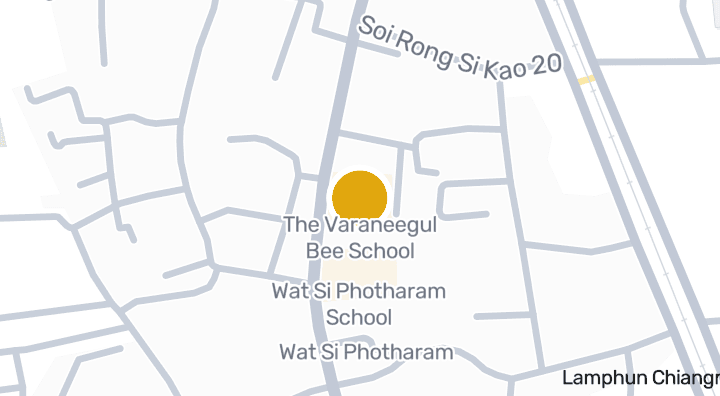 Map showing The Varaneegul Bee School