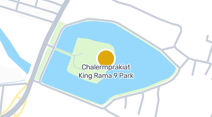 แผนที่แสดงสวนสาธารณะหนองระแหง