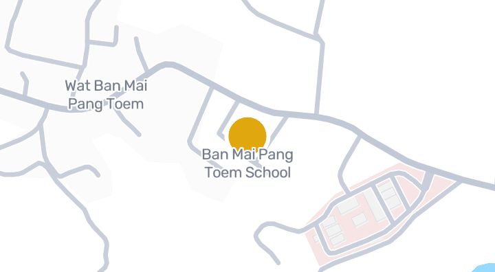 Map showing Ban Mai Pang Toem School