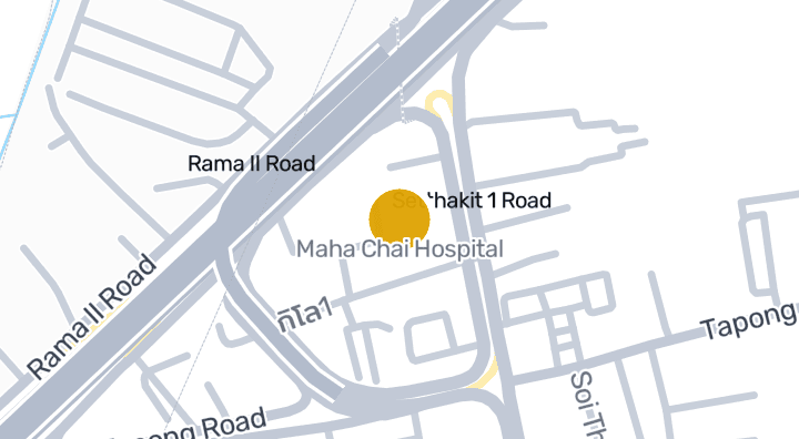 Maha Chai Hospitalを示す地図