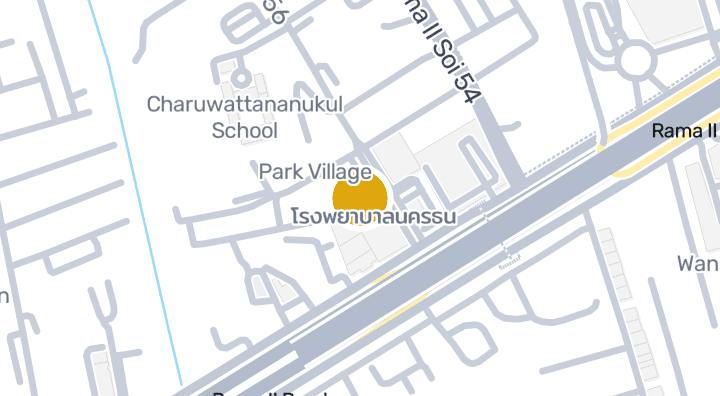 แผนที่แสดงโรงพยาบาลนครธน