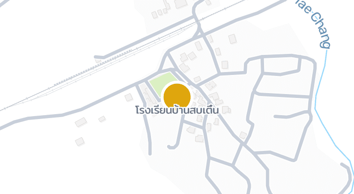 แผนที่แสดงโรงเรียนบ้านสบเติ๋น
