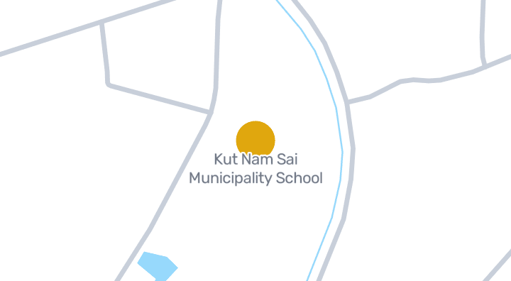 แผนที่แสดงโรงเรียนเทศบาลกุดน้ำใส