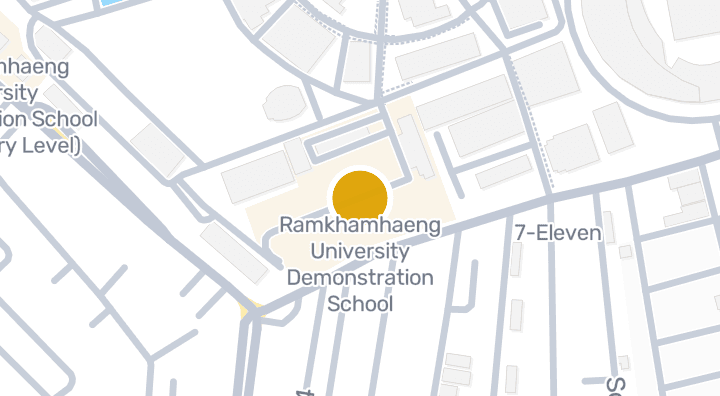 Map showing Ramkhamhaeng University Demonstration School