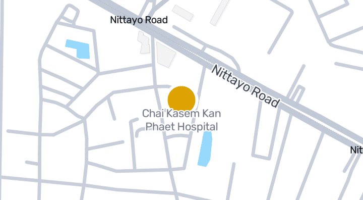 แผนที่แสดงโรงพยาบาลชัยเกษมการแพทย์