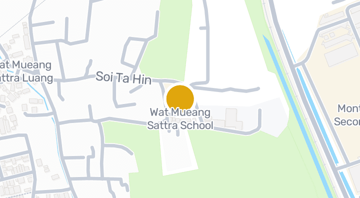 Map showing Wat Mueang Sattra School
