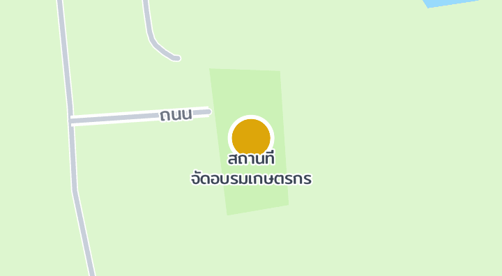Map showing สถานที่ จัดอบรมเกษตรกร