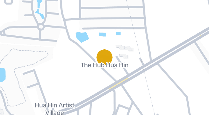 显示The Hub Hua Hin的地图
