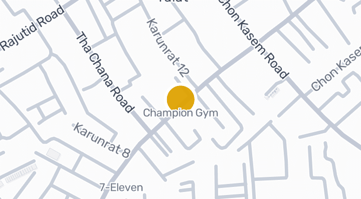แผนที่แสดงChampion Gym