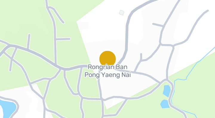Carte montrant Rongrian Ban Pong Yaeng Nai