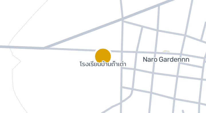 แผนที่แสดงโรงเรียนบ้านถ้ำเต่า