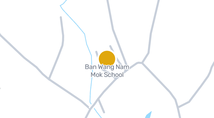 Map showing Ban Wang Nam Mok School