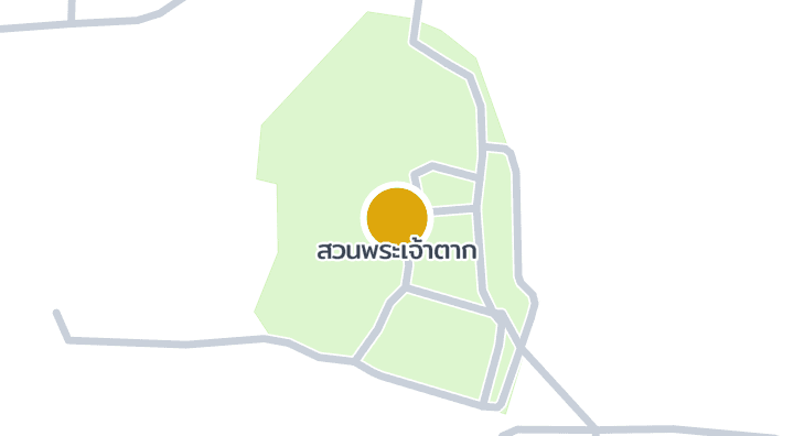 แผนที่แสดงสวนพระเจ้าตาก