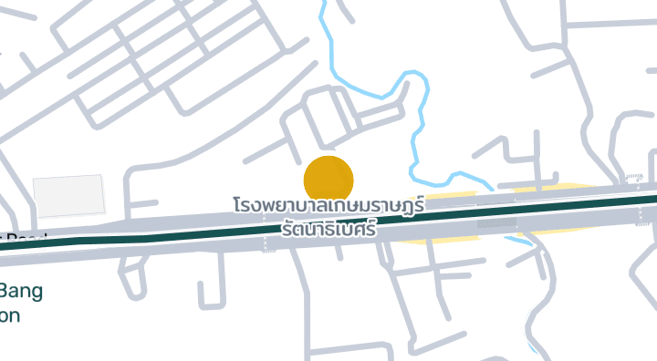 แผนที่แสดงโรงพยาบาลเกษมราษฏร์ รัตนาธิเบศร์