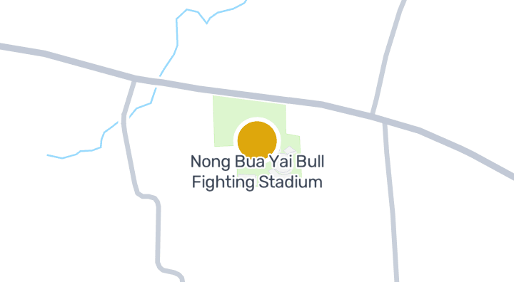 Map showing Nong Bua Yai Bull Fighting Stadium