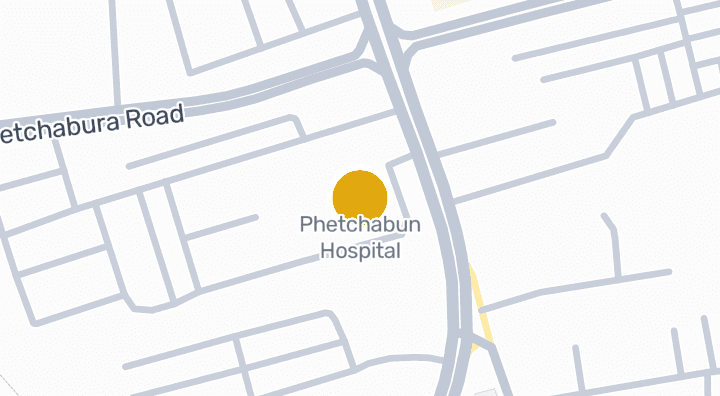 Map showing Phetchabun Hospital