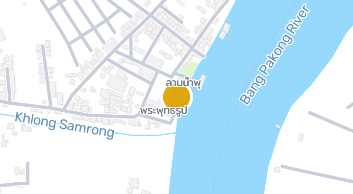 แผนที่แสดงริมน้ำบางปะกง park