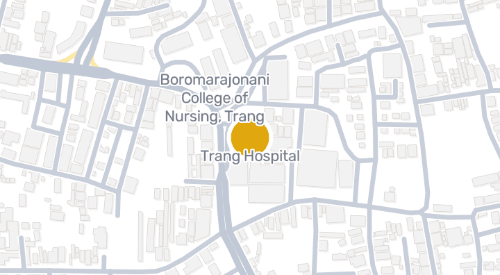 แผนที่แสดงโรงพยาบาลตรัง