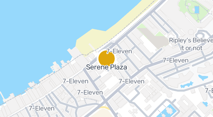 Map showing Serene Plaza