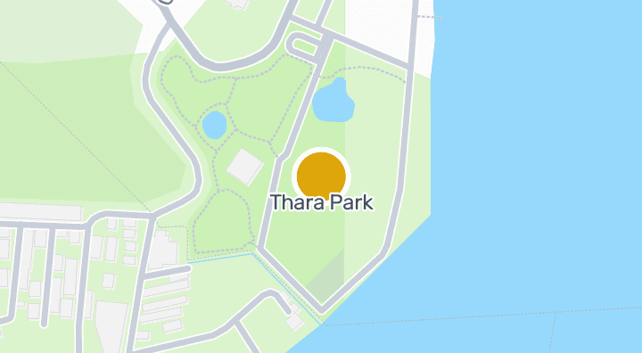 Map showing Thara Park