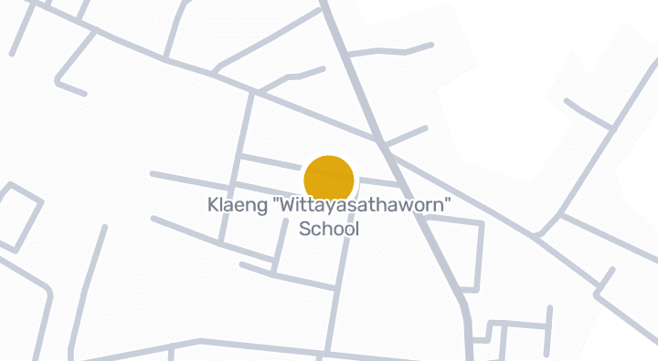 显示Klaeng "Wittayasathaworn" School的地图