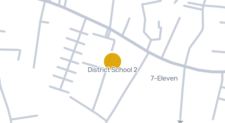 显示District School 2的地图