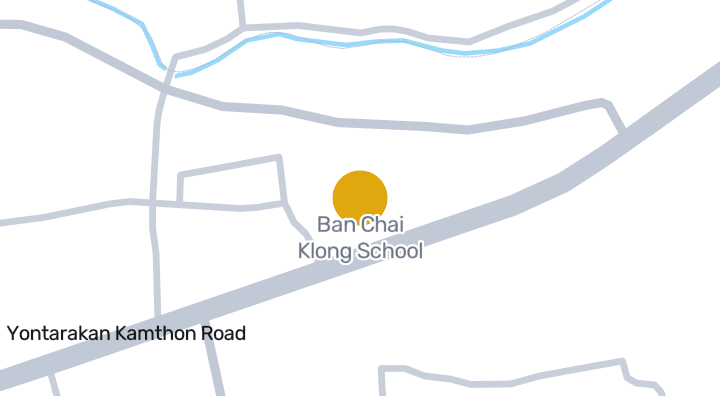 แผนที่แสดงโรงเรียนบ้านชายคลอง