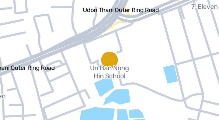 แผนที่แสดงโรงเรียนอุนบาลหนองหิน