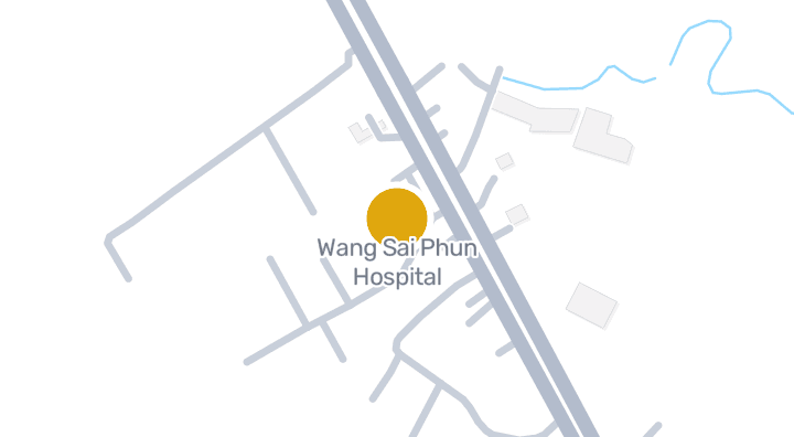 显示Wang Sai Phun Hospital的地图