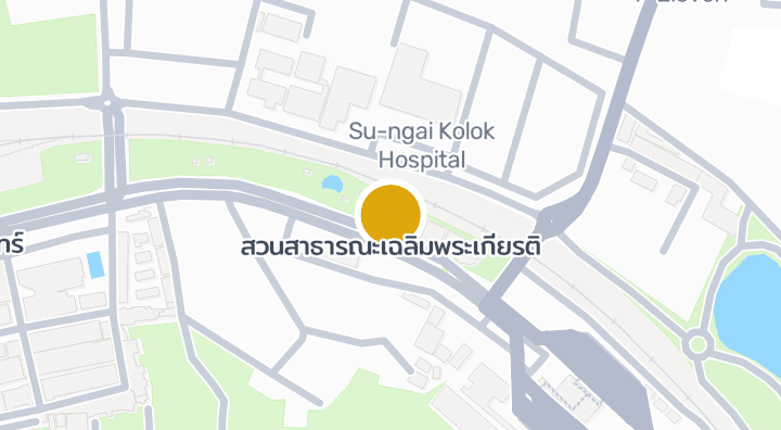 แผนที่แสดงสวนสาธารณะเฉลิมพระเกียรติ