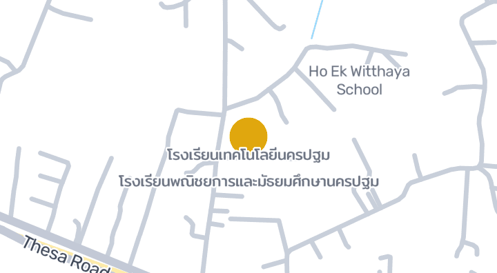 Carte montrant โรงเรียนเทคโนโลยีนครปฐม