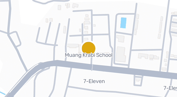 แผนที่แสดงโรงเรียนเมืองกระบี่