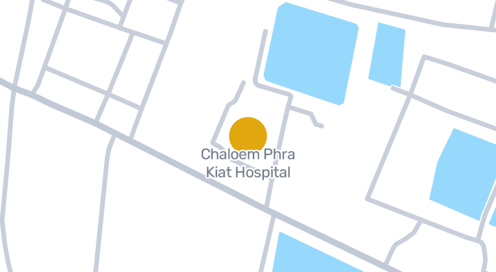 แผนที่แสดงโรงพยาบาลเฉลิมพระเกียรติ