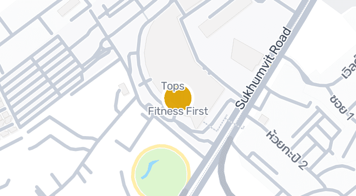 显示Fitness First的地图