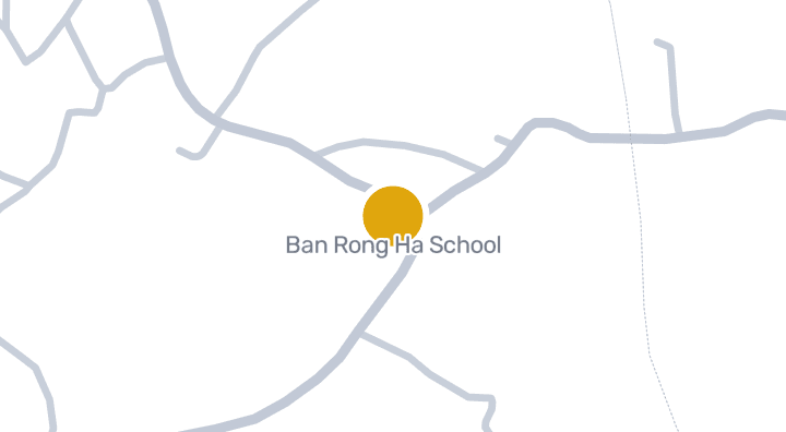 Map showing Ban Rong Ha School