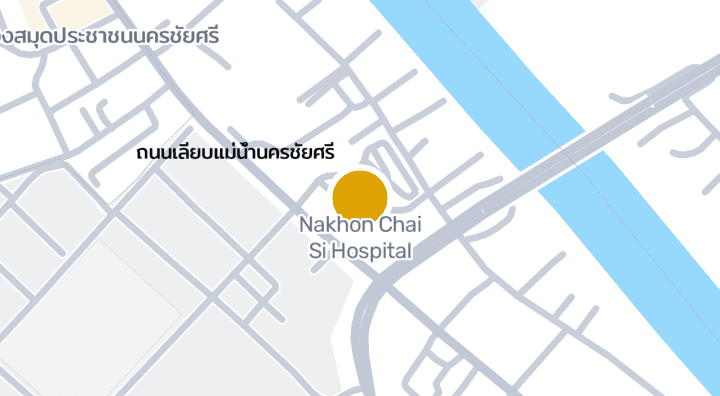 Map showing Nakhon Chai Si Hospital