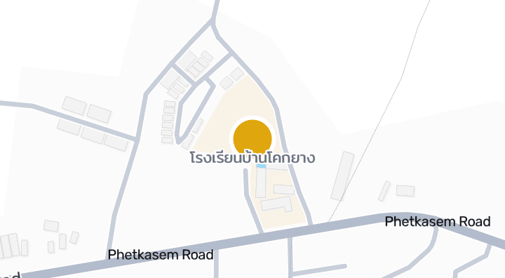 แผนที่แสดงโรงเรียนบ้านโคกยาง