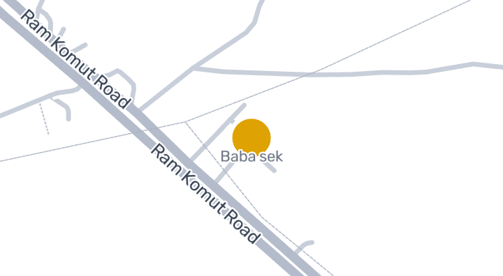 แผนที่แสดงBaba sek