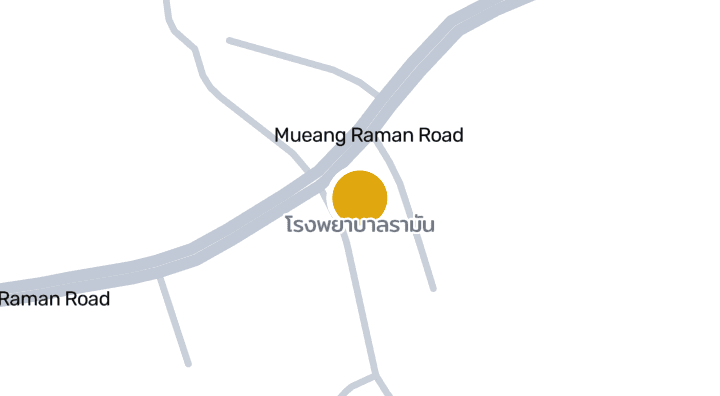 แผนที่แสดงโรงพยาบาลรามัน