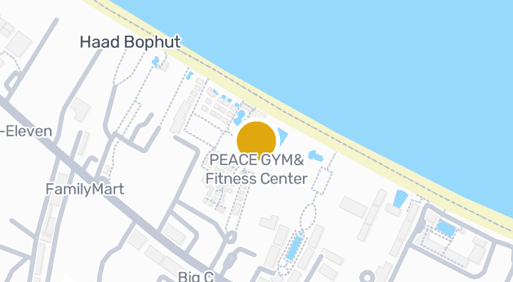 Map showing PEACE GYM&Fitness Center