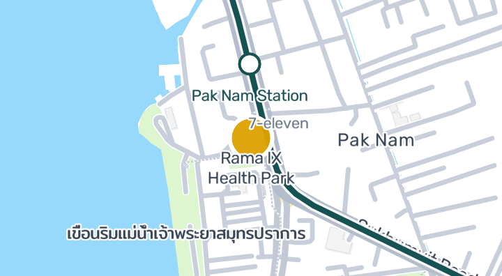 Карта с Rama IX Health Park