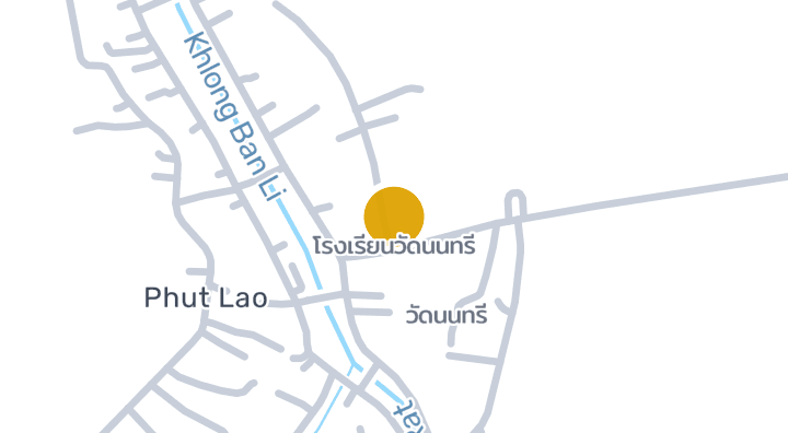 显示โรงเรียนวัดนนทรี的地图