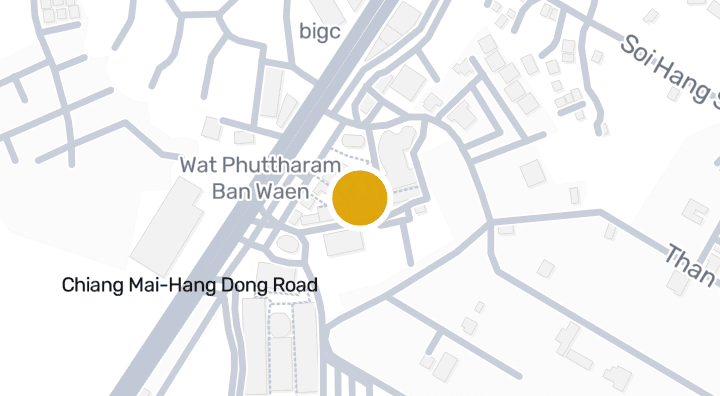 Map showing Kad Farang Village
