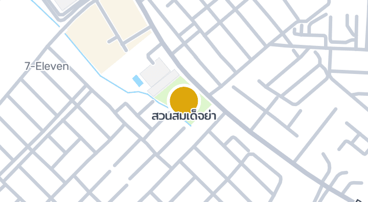 แผนที่แสดงสวนสมเด็จย่า